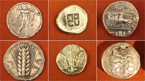 Greek Silver Coins Illustration World History Encyclopedia