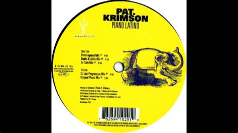 Pat Krimson Piano Latino Dj Jan Progressive Mix 1996 Youtube