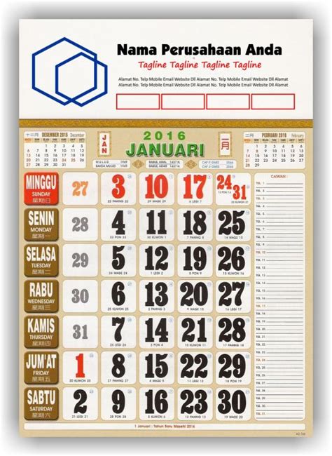 34 Desain Kalender Adalah Png
