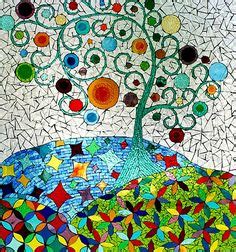 Trees Ideas Mosaic Glass Mosaic Crafts Tree Art