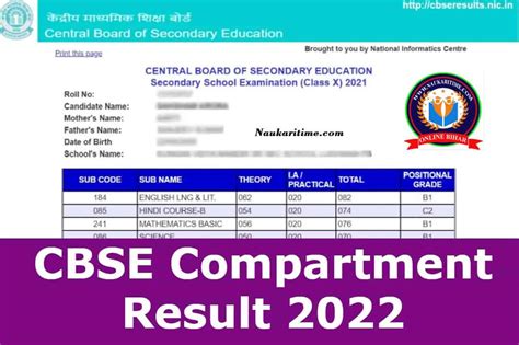 Cbse Compartment Result Class Th Th Cbseresults Nic In