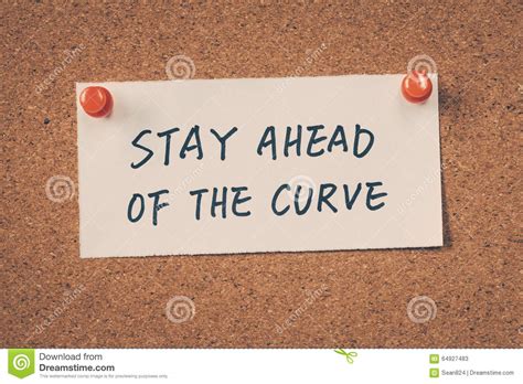 Stay Ahead Of The Curve Stock Image Image Of Business 64927483