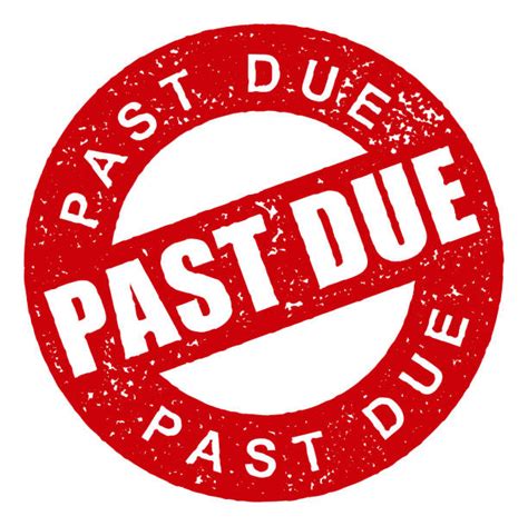Best Past Due Grunge Red Stamp Illustrations Royalty Free Vector