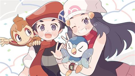 Dawn Piplup Lucas And Chimchar Pokemon And 2 More Drawn By Kinumi