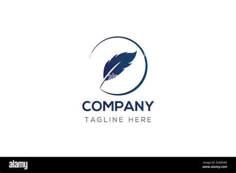 Quill Pen Logo Vector Illustration Stock Vector Image And Art Alamy
