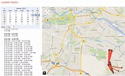 Google location history map – Libracha