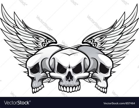 Danger Skulls Royalty Free Vector Image Vectorstock