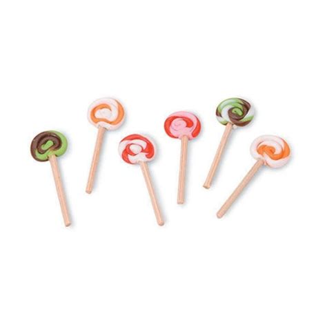 Miniature Lollipop Twist Candy Collection Set Of 6 Dollhouse Etsy