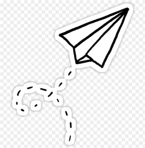 Free Download Hd Png Paper Airplane Sticker Png Image With
