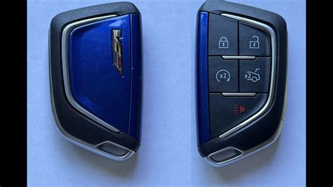Cadillac V Blackwing Blue Key Fob Battery Replacement Easy Diy Youtube