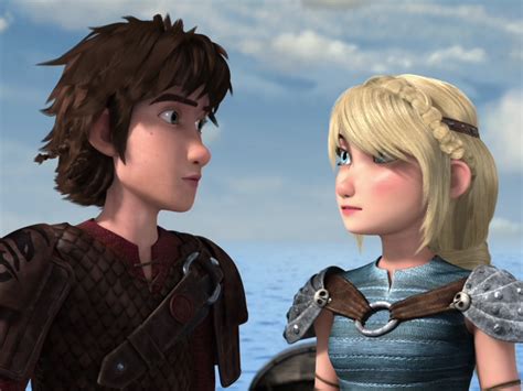 Hiccup And Astrid From Dreamworks Dragons Race To The Edge How To Train Your Dragon Pinterest