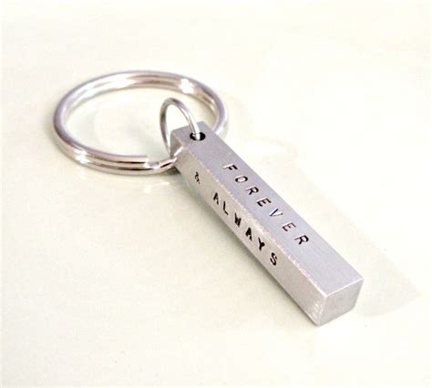 Personalized Key Chain Hand Stamped By Foreverheartprints On Etsy
