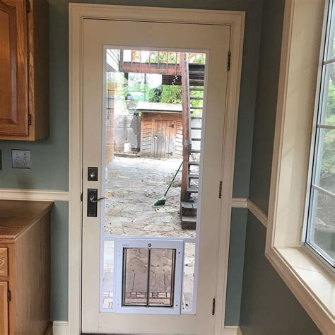 • buy the pet door yourself to save • wall installation allows pet door removal. PlexiDor pet door installation in glass by Utah Pet Access ...