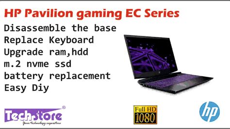 HP Pavilion 15 Gaming EC Series 1050AX Review How To Disassemble