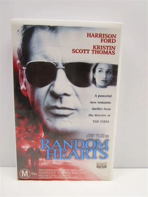 Random Hearts Harrison Ford Vhs Tape Vintage Video Movie M