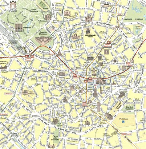 Mappa Milano Cartina Di Milano