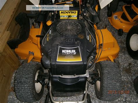 Other states may have similar laws. 2007 Cub Cadet Gt1554. 27hp Kohler Twin, 54 " Deck ...