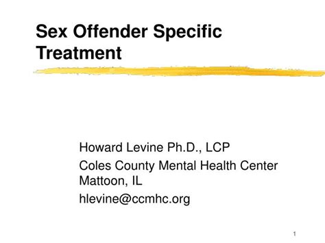 Ppt Sex Offender Specific Treatment Powerpoint Presentation Free