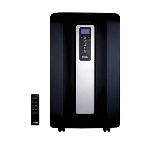 (ok, maybe not everywhere you go, but it is portable.) haier's portable ac units come in sizes and btus to cool down almost any room with remotes to control comfort from your bed, couch or favorite chair. Haier 14,000 BTU 115-Volt Portable Air Conditioner with ...