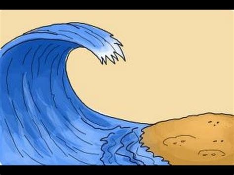 Another free landscapes for beginners step by step drawing video tutorial. How to draw a wave for kids - YouTube