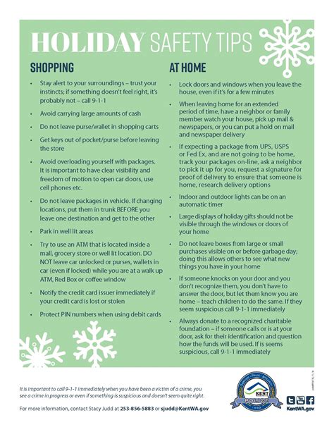 Holiday Safety Tips For Shopping And Home Ilovekent
