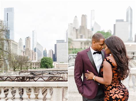 Stunning Downtown Chicago Engagement Photos Princess And Christian