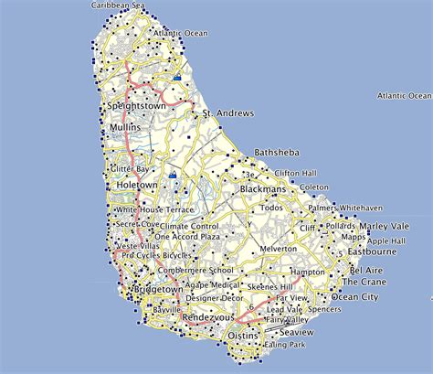 Map Of Barbados Overview Mapregions Worldofmaps Net O Vrogue Co