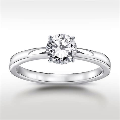 Check spelling or type a new query. Platinum Low Dome Comfort Fit Engagement Ring With ...