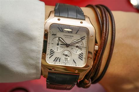 The santos is lovely, but the chronograph sihh2019 it's not doing much for me. Cartier Santos Chronograph Watch New For 2019 Hands-On ...