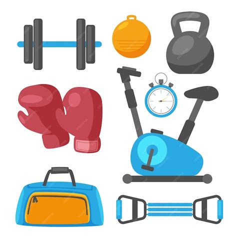 Free Vector Sport Concept With Balls And Gaming Items Fitness