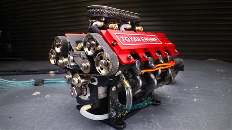 Worlds Smallest V8 Engine Hits 10500 Rpm On Nitro 17 Cu In 28cc