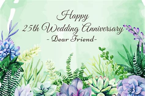Best 25th Wedding Anniversary Wishes Greet Your Parents Friends And