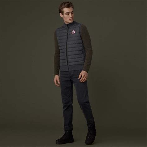 canada goose hybridge knitted vest men gilets lightweight flannels