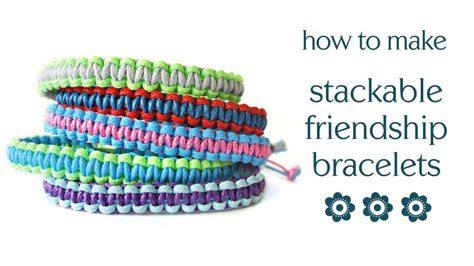 Easy Friendship Bracelet Diy Tutorial Square Knot