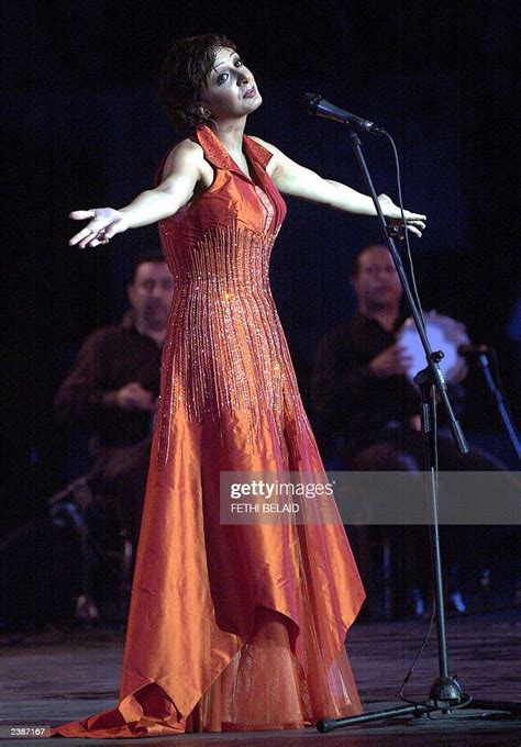 egyptian singer angham performs late 09 august 2003 during the 39th news photo getty images