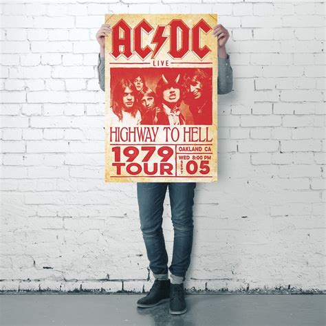 Poster Acdc Highway To Hell Hell Tour 1979 Posters Buy Now In The