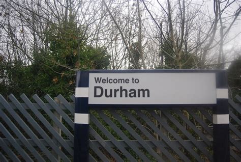 Durham Station Sign © N Chadwick Cc By Sa20 Geograph Britain And