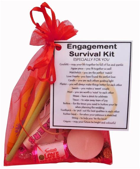 engagement survival kit surprise your friends loved ones with a unique novelty t to