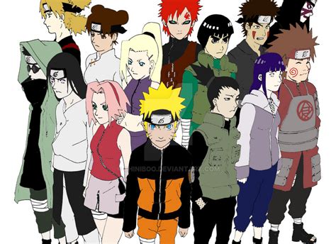 Narutos Sand And The Rookie 9 By Shiniboo On Deviantart