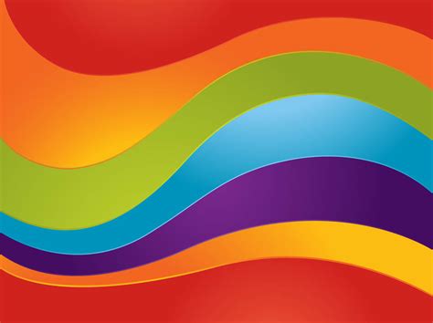 Curved Rainbow Vector Vector Art And Graphics