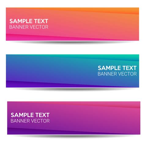 Abstract Beautiful Banner Color Gradient Background 540999 Vector Art