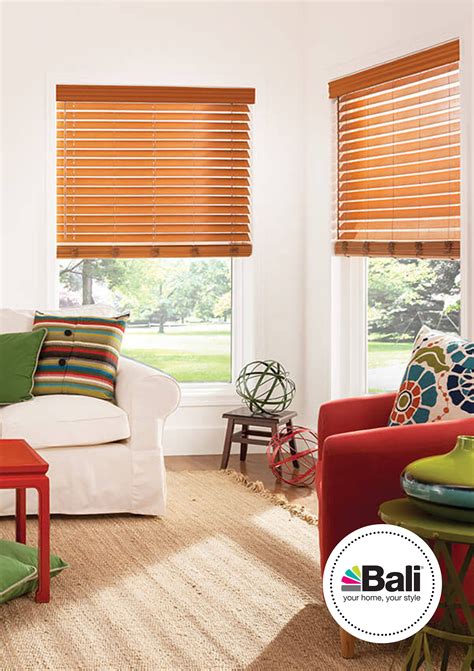 Designed To Look Like Real Wood Bali Composite And Faux Wood Blinds
