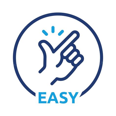 Premium Vector Easy Icon Vector With Snap Finger Gesture Sign Outline
