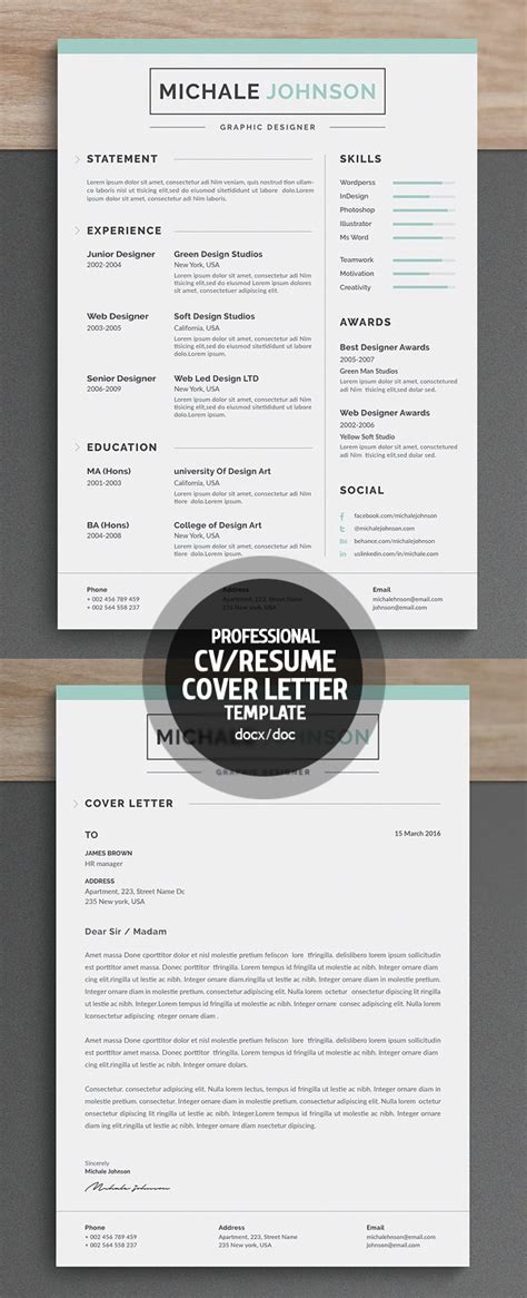 Chronological, functional, and a combination. 50 Best Resume Templates For 2018 | Design | Graphic Design Junction