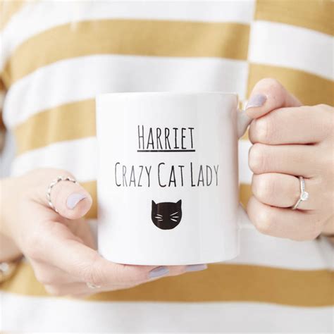 Personalised Cat Lady Mug By Sophia Victoria Joy