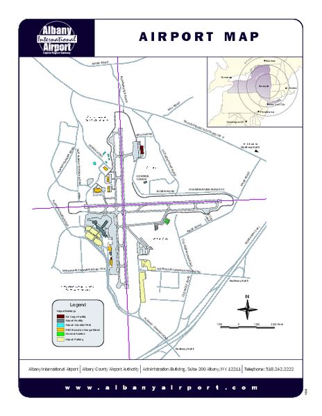 Albany International Airport Map Albany International Airport • Mappery