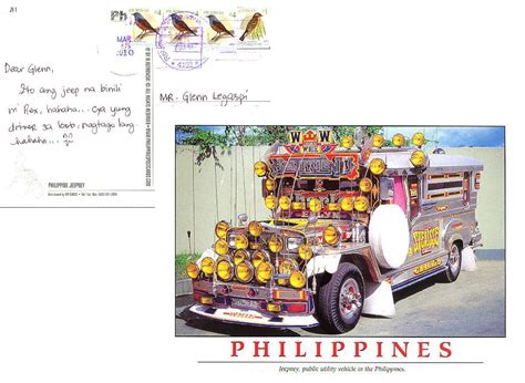 my philatelic collection postcard from philippines