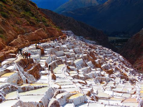 Salinas Of Maras Salt Steps In Peru Image Free Stock Photo Public