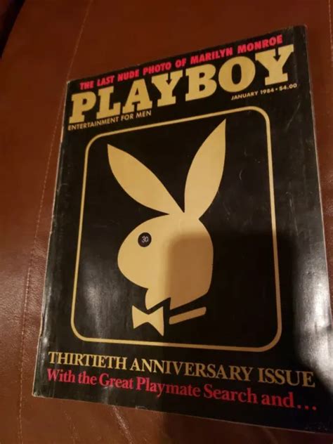 Playboy Magazine January Playmate Penny Baker Last Marilyn Monroe