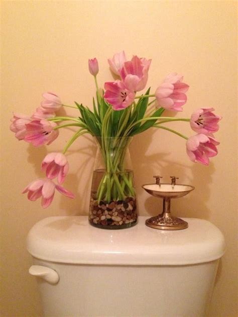 Flower Arrangement In My Washroom Toilet Flower Arrangements